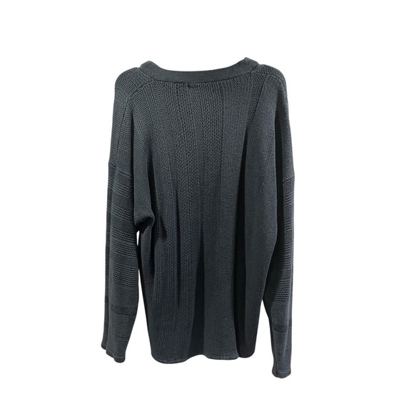 Y2K Vintage Men's Knit Sweater, XL, 955 Original Brand 90s With Button Up - Picture 8 of 9